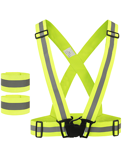 Korntex | Elastic Hi-Vis Body Belt Glarus - signal yellow, One Size