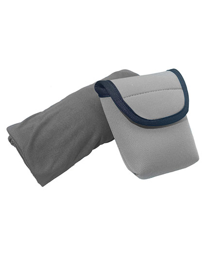 L-merch | Sports Towel With Bag - grey, 60 x 120 cm
