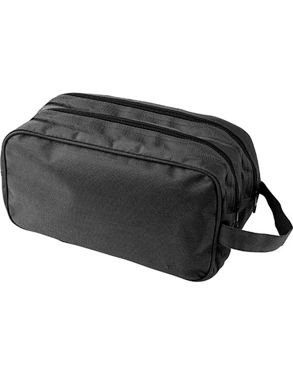 L-merch | Wash Bag Holiday - black, 23,5 x 8,5 x 14,5 cm
