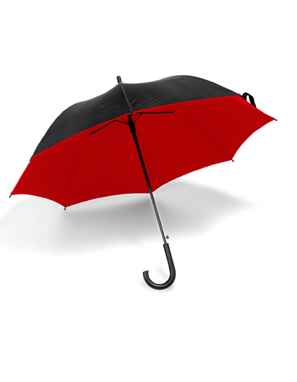 L-merch | Automatic Umbrella - black / red, Ø cca 107 cm