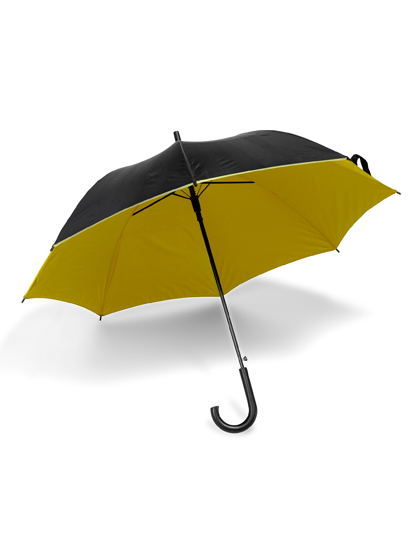 L-merch | Automatic Umbrella - black / yellow, Ø cca 107 cm