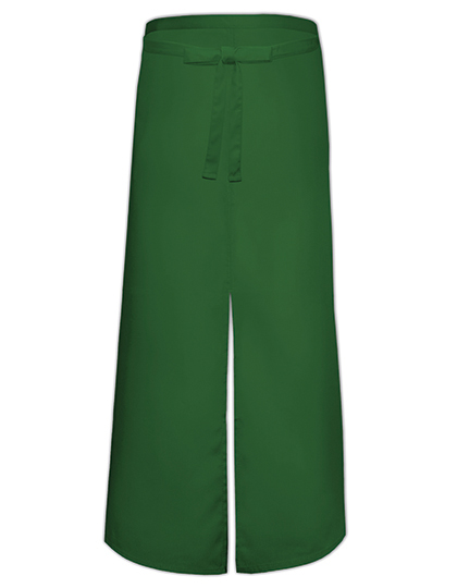 Link Kitchen Wear | Bistro Apron With Split - bottle green, 100 x 100 cm