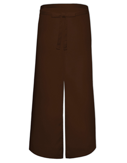 Link Kitchen Wear | Bistro Apron With Split - brown, 100 x 100 cm