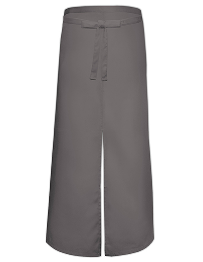 Link Kitchen Wear | Bistro Apron With Split - dark grey (cca pantone 431), 100 x 100 cm