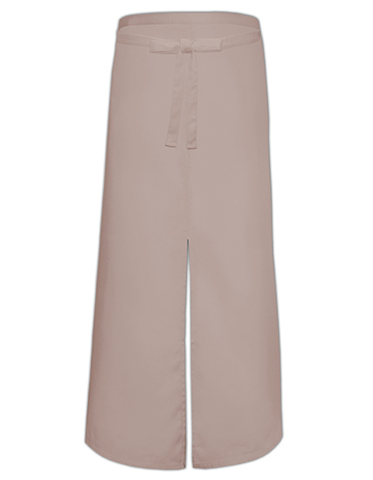 Link Kitchen Wear | Bistro Apron With Split - khaki, 100 x 100 cm