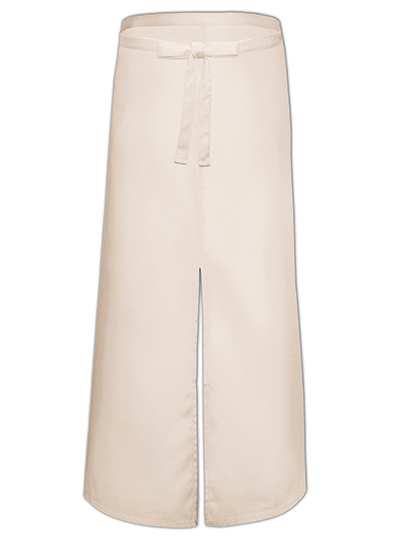Link Kitchen Wear | Bistro Apron With Split - natural (cca pantone 7499), 100 x 100 cm