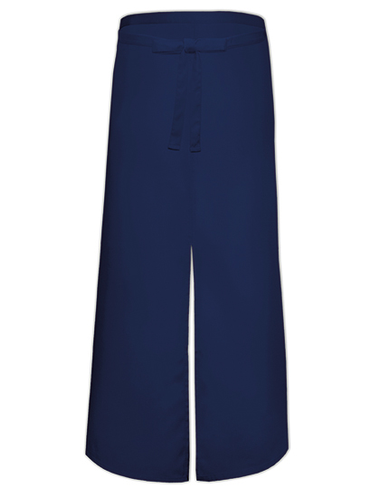 Link Kitchen Wear | Bistro Apron With Split - navy, 100 x 100 cm