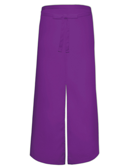 Link Kitchen Wear | Bistro Apron With Split - purple, 100 x 100 cm