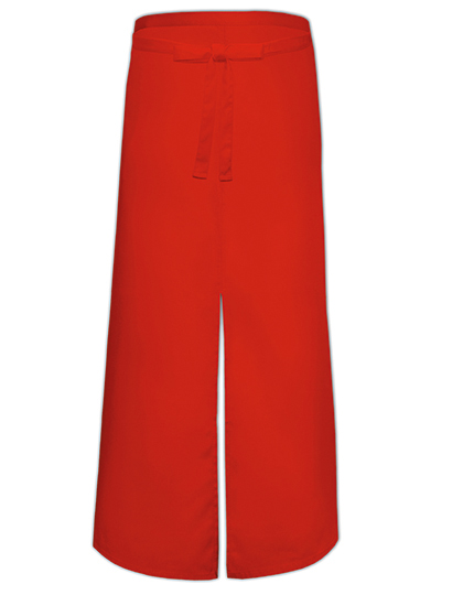 Link Kitchen Wear | Bistro Apron With Split - red, 100 x 100 cm