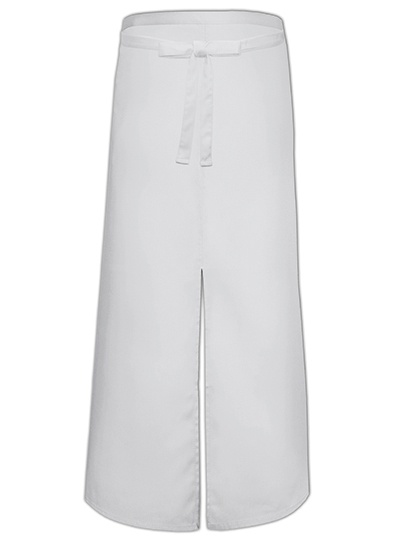 Link Kitchen Wear | Bistro Apron With Split - white, 100 x 100 cm