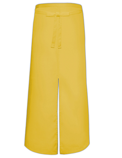 Link Kitchen Wear | Bistro Apron With Split - yellow, 100 x 100 cm