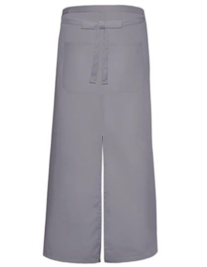 Link Kitchen Wear | Bistro Apron With Split And Front Pocket - mouse grey, 100 x 100 cm