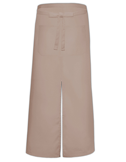 Link Kitchen Wear | Bistro Apron With Split And Front Pocket - khaki, 100 x 100 cm