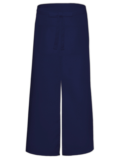 Link Kitchen Wear | Bistro Apron With Split And Front Pocket - navy, 100 x 100 cm