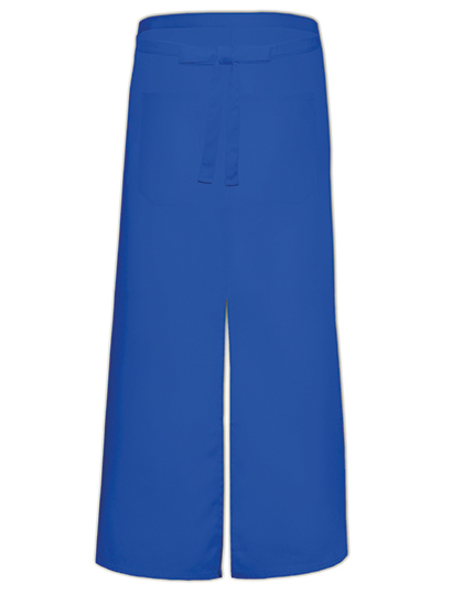 Link Kitchen Wear | Bistro Apron With Split And Front Pocket - royal, 100 x 100 cm