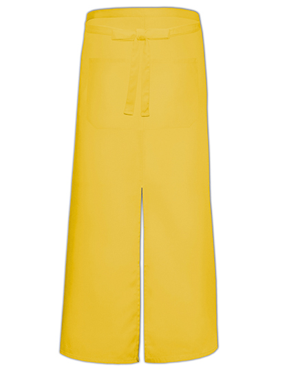 Link Kitchen Wear | Bistro Apron With Split And Front Pocket - yellow, 100 x 100 cm