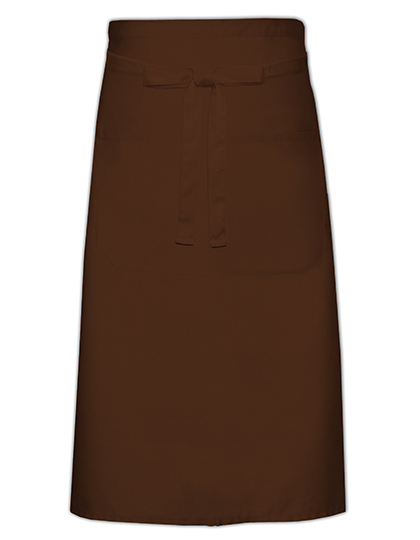 Link Kitchen Wear | Cook´s Apron With Pocket - brown, 100 x 70 cm