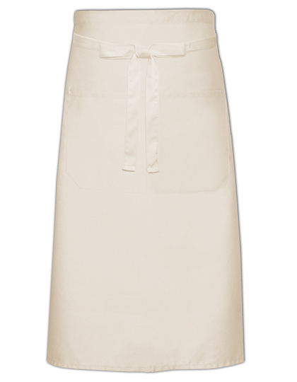 Link Kitchen Wear | Cook´s Apron With Pocket - natural (cca pantone 7499), 100 x 70 cm