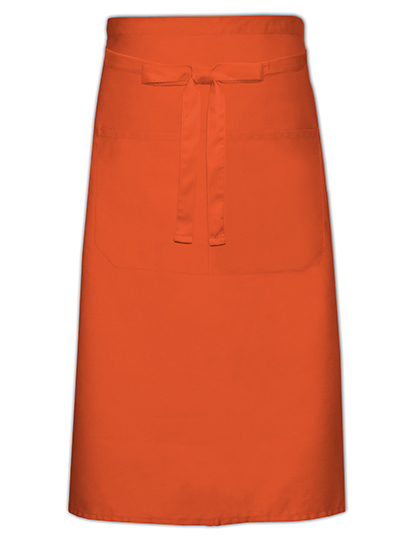 Link Kitchen Wear | Cook´s Apron With Pocket - orange, 100 x 70 cm