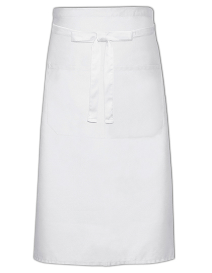 Link Kitchen Wear | Cook´s Apron With Pocket - white, 100 x 70 cm