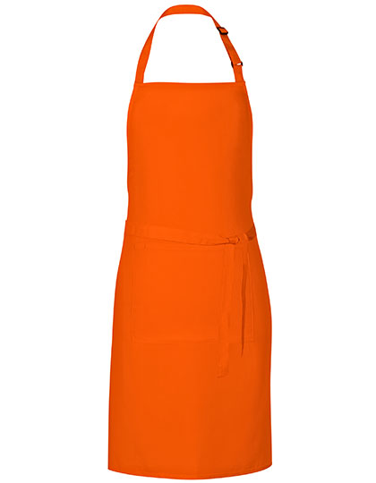Link Kitchen Wear | Grill Apron - orange (cca pantone 1655), 72 x 85 cm