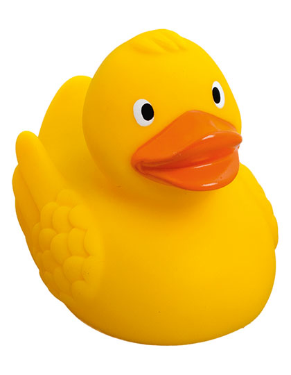 Mbw | Schnabels® Racing Duck With Metal Plate - yellow, 75 mm