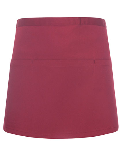 Karlowsky | Waist Apron Basic With Pocket - bordeaux (cca pantone 209c), 60 x 35 cm