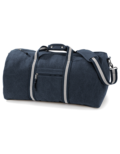 Quadra | Vintage Canvas Holdall - vintage oxford navy, 58 x 30 x 30 cm