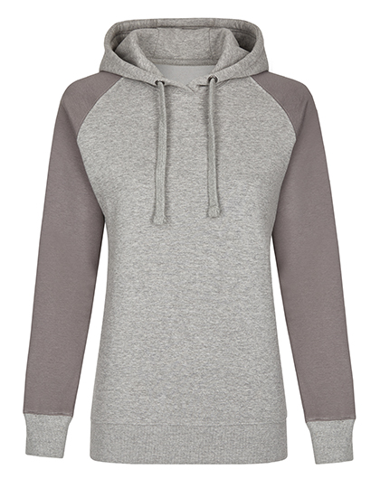 Miners mate | Ladies´ No Pocket Hoody - heather grey / grey solid,