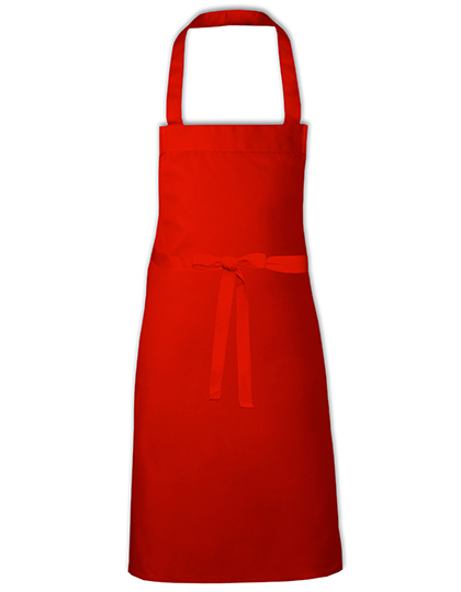 Link Kitchen Wear | Barbecue Apron - EU Production - red, 73 x 80 cm