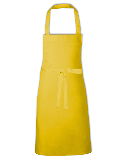 Link Kitchen Wear | Barbecue Apron - EU Production - yellow, 73 x 80 cm