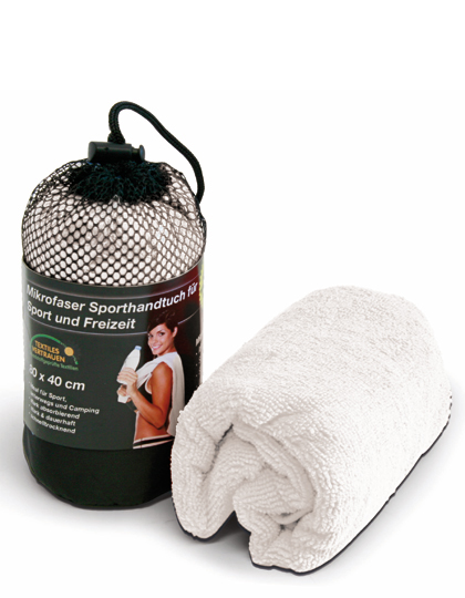 L-merch | Sport Towel - white, 40 x 80 cm