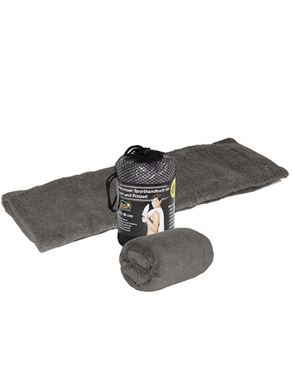 L-merch | Sport Towel - grey, 40 x 80 cm