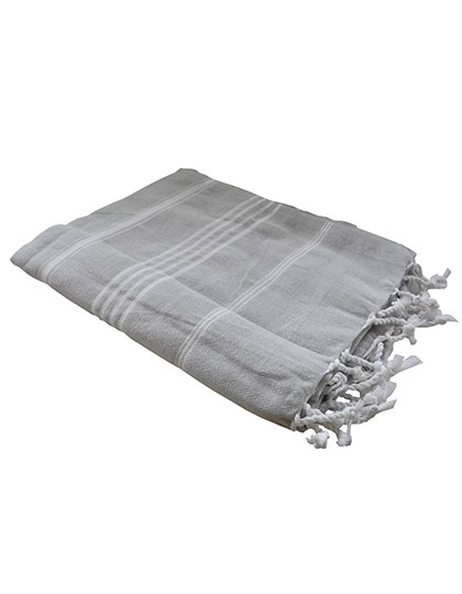 L-merch | Hamam-Hand Towel - grey, 180 x 100 cm