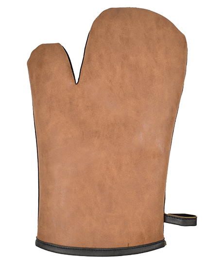 L-merch | Oven Glove - brown / dark grey, Univerzální