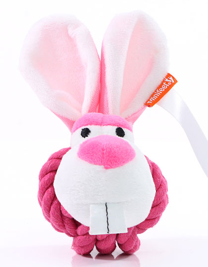 Mbw | MiniFeet® Dog Toy Knotted Animal Rabbit - pink, Univerzální