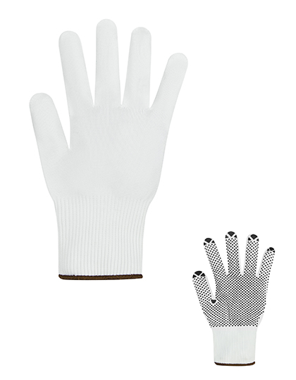 Korntex | Finely Knitted Working Gloves Konya - white / black,