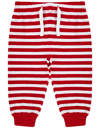 Larkwood | Baby Lounge Pants - red / white stripes,
