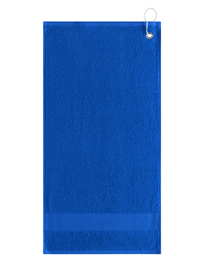 L-merch | Golf Towel With Clip - royal blue, 55 x 30 cm
