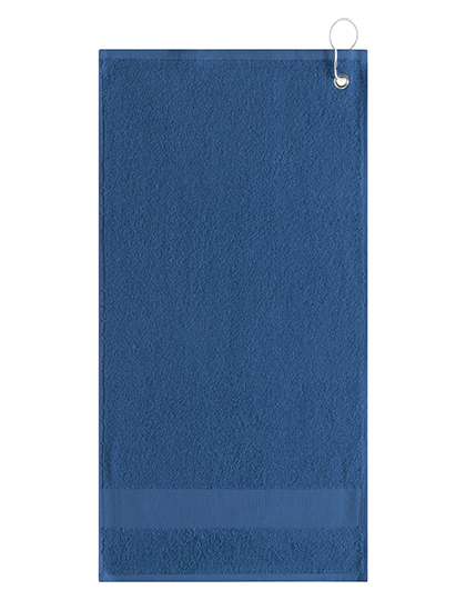 L-merch | Golf Towel With Clip - navy, 55 x 30 cm
