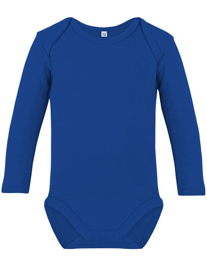 Link Kids Wear | Organic Baby Bodysuit LS Bailey 02 - royal blue,