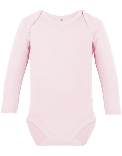 Link Kids Wear | Organic Baby Bodysuit LS Bailey 02 - powder pink,