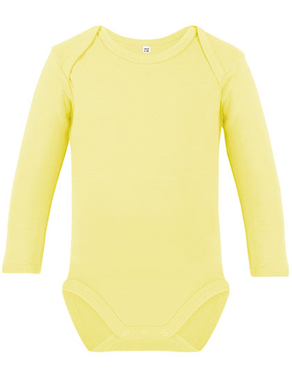 Link Kids Wear | Organic Baby Bodysuit LS Bailey 02 - pastel yellow,
