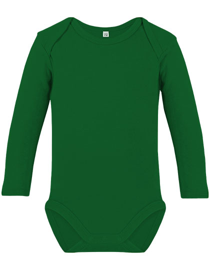 Link Kids Wear | Organic Baby Bodysuit LS Bailey 02 - kelly green,