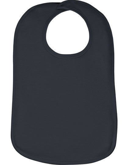 Link Kids Wear | Organic Baby Bib Olli 01 - charcoal grey, Univerzální