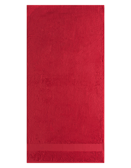 L-merch | First Class Shower Towel - red, 140 x 70 cm