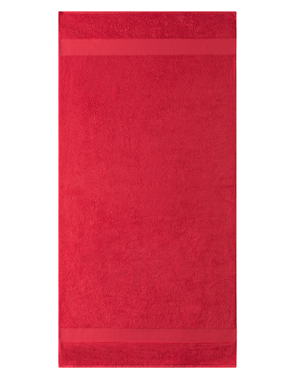 L-merch | Shower Towel - red, 140 x 70 cm