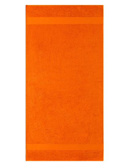 L-merch | Shower Towel - orange, 140 x 70 cm