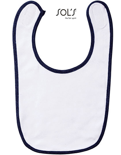 SOL´S | Baby Bib Babib - white / french navy, Univerzální