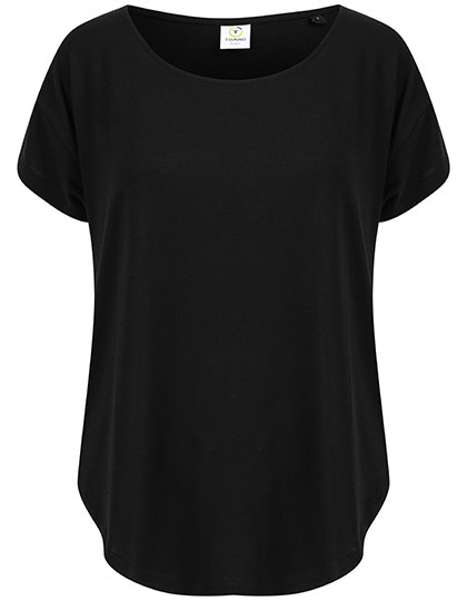 Tombo | Scoop Neck T - black,